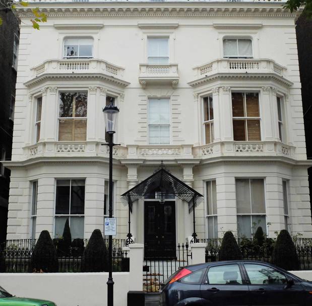 Un&#39;altra immagine della nuova residenza Beckham, situata a Notting Hill (Olycom)